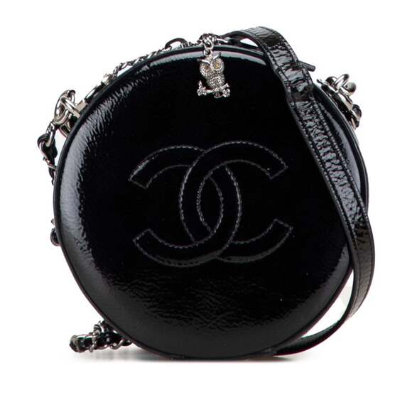 CHANEL Handbags - CHANEL Black Logo Shoulder Bag
